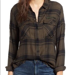 Rails Button Down - Insignia Patch Military Plaid